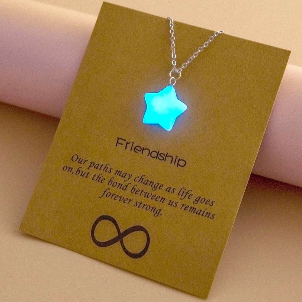 Glow in the dark star pendant